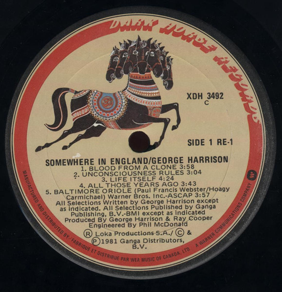 George Harrison – Somewhere In England VinylPursuit.com