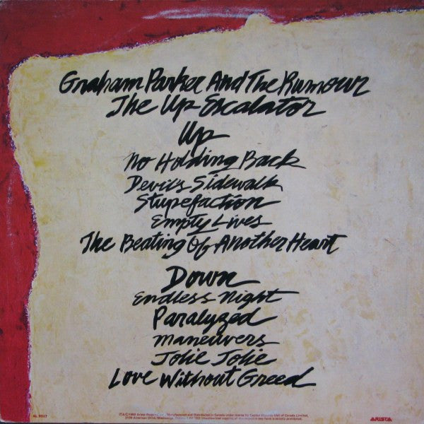 Graham Parker And The Rumour – The Up Escalator VinylPursuit.com