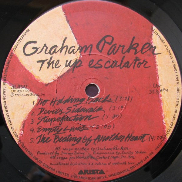 Graham Parker And The Rumour – The Up Escalator VinylPursuit.com