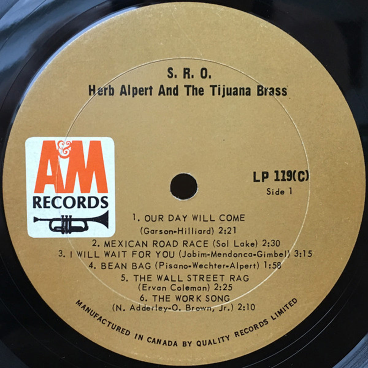 Herb Alpert & The Tijuana Brass – SRO - 1966 in Shrinkwrap! Vinyl Pursuit Inc