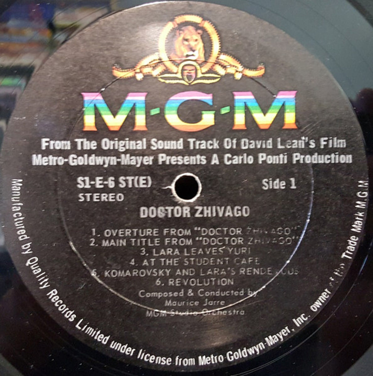 Doctor Zhivago - Original Soundtrack Album - 1965 Original - Bargain Bin! Vinyl Pursuit Inc