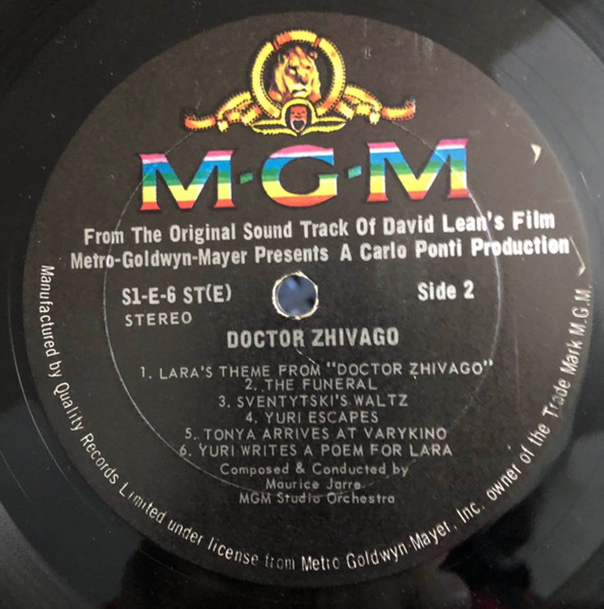 Doctor Zhivago - Original Soundtrack Album - 1965 Original - Bargain Bin! Vinyl Pursuit Inc