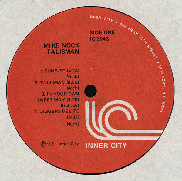 Mike Nock – Talisman - 1981 US Pressing VinylPursuit.com