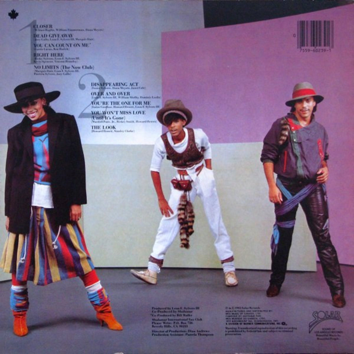Shalamar – The Look - 1983 Vinyl Pursuit Inc