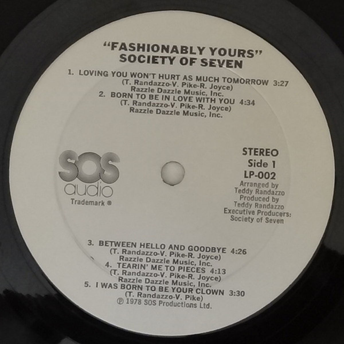 Society Of Seven – Fashionably Yours - Autographed + Letters - RARE! VinylPursuit.com