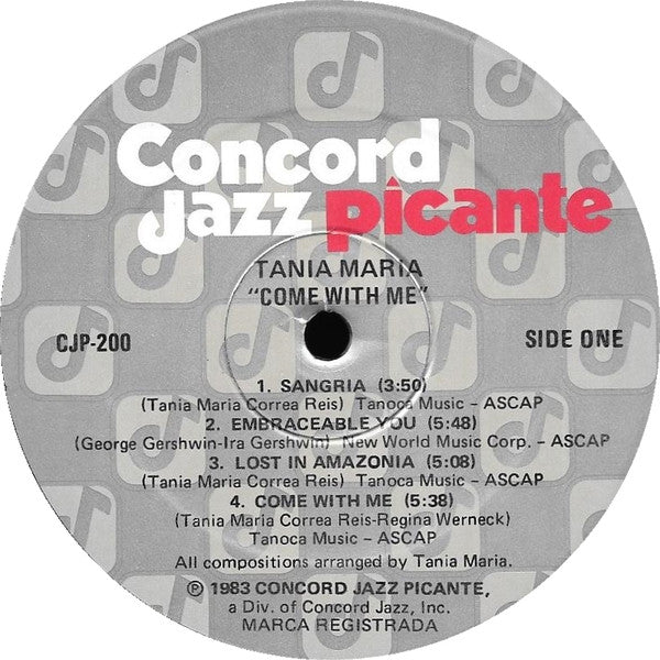 Tania Maria – Come With Me - 1983 US Pressing VinylPursuit.com