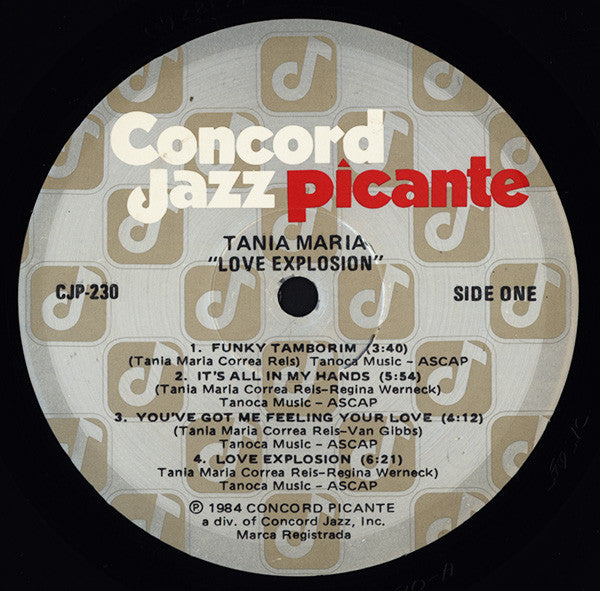 Tania Maria – Love Explosion 1984 US Pressing VinylPursuit.com