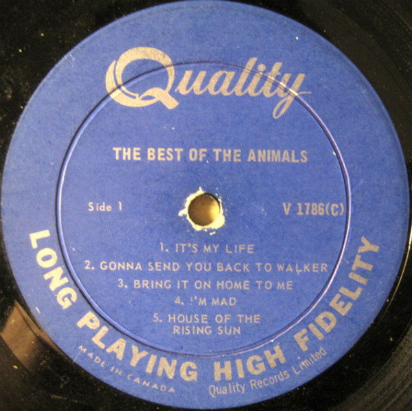 The Animals The Best Of The Animals Mono Vinyl Pursuit