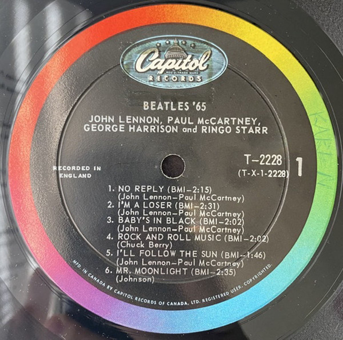 The Beatles – Beatles '65 - 1964 MONO VinylPursuit.com