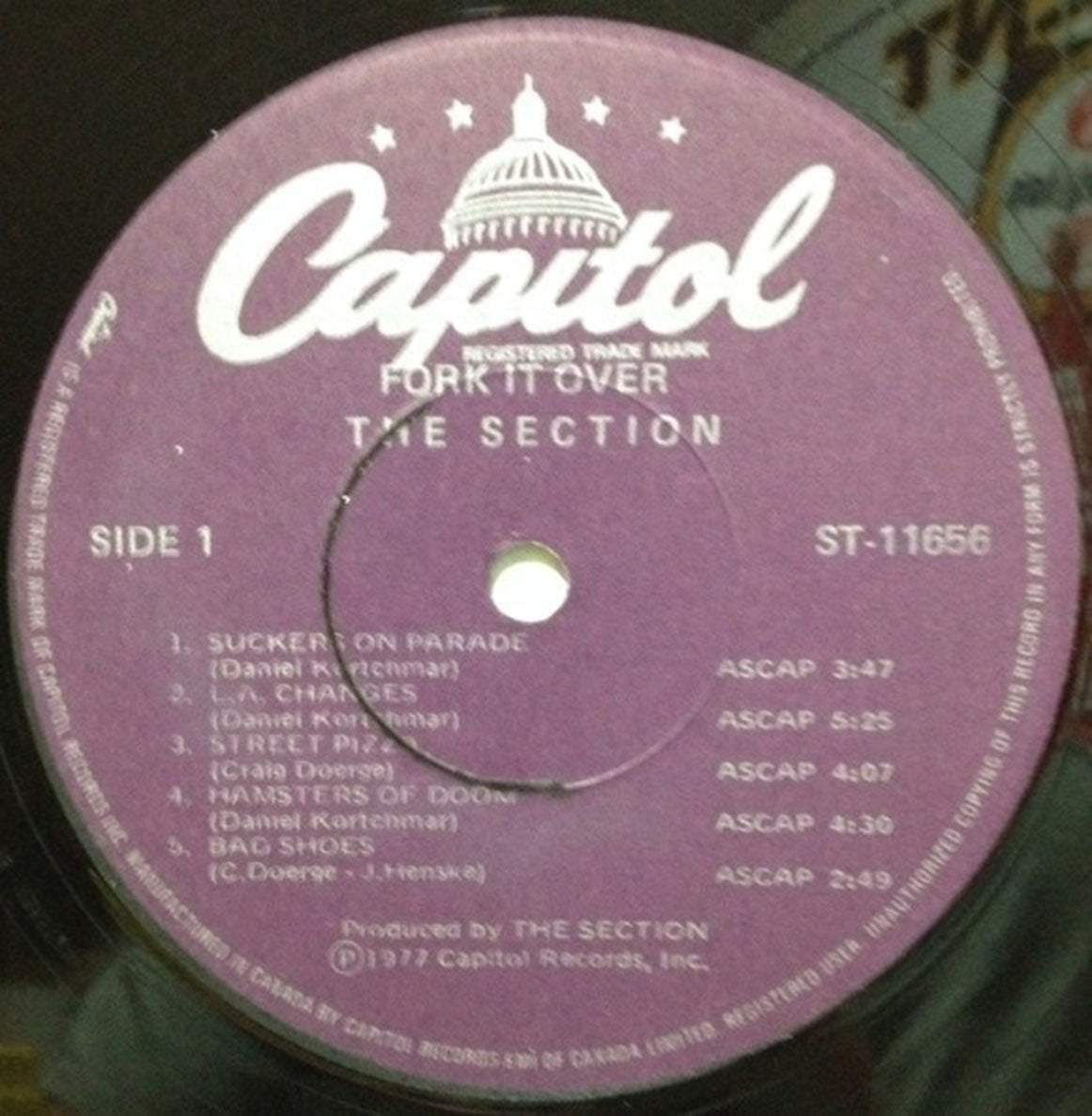 The Section – Fork It Over VinylPursuit.com