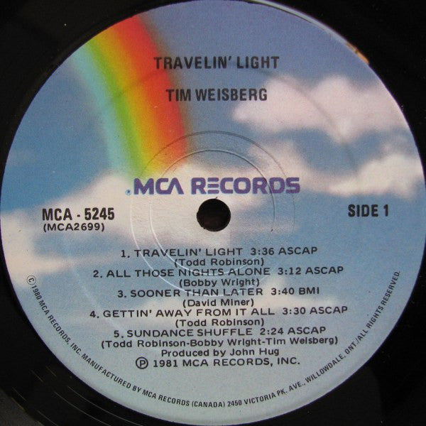 Tim Weisberg – Travelin' Light - 1981 VinylPursuit.com