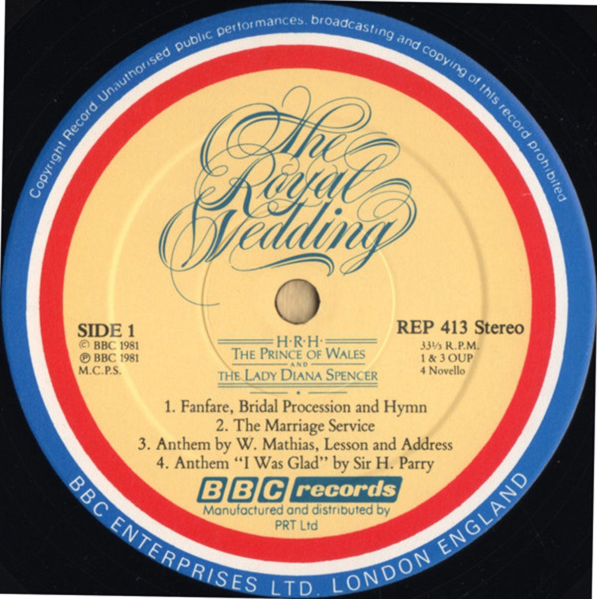 Royal Wedding - Prince Of Wales and Lady Diana Spencer - UK Pressing VinylPursuit.com