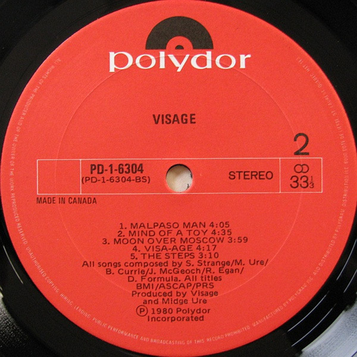 Visage – Visage VinylPursuit.com