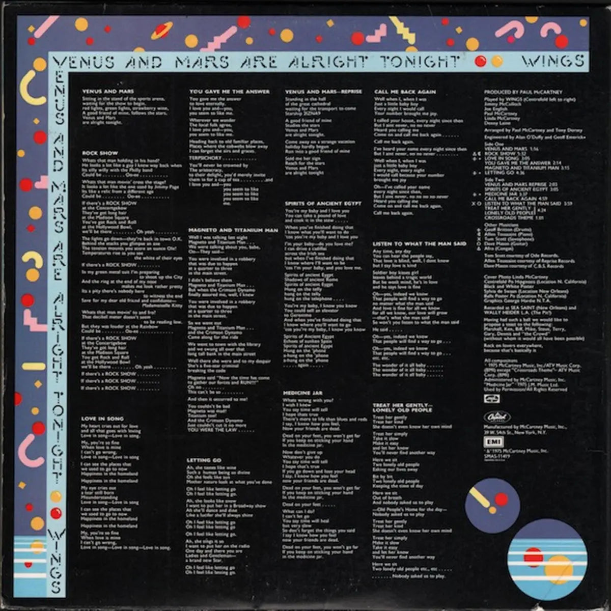 Wings – Venus And Mars Vinyl Pursuit Inc