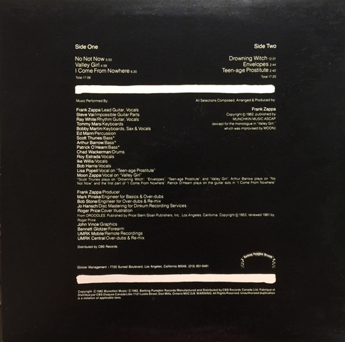 Zappa – Ship Arriving Too Late To Save A Drowning Witch VinylPursuit.com