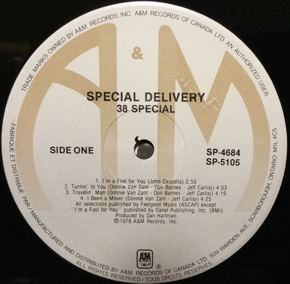 38 Special – Special Delivery - 1978 Original