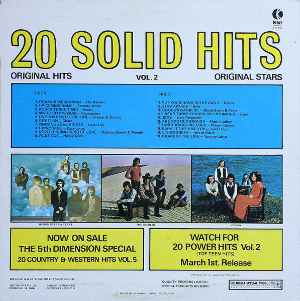 Various – 20 Solid Hits Volume II - 1971 Original VinylPursuit.com