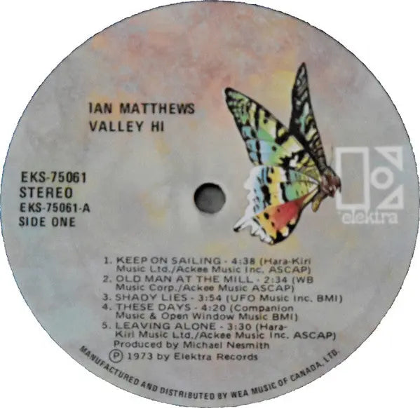 Ian Matthews – Valley Hi - 1973 Original VinylPursuit.com