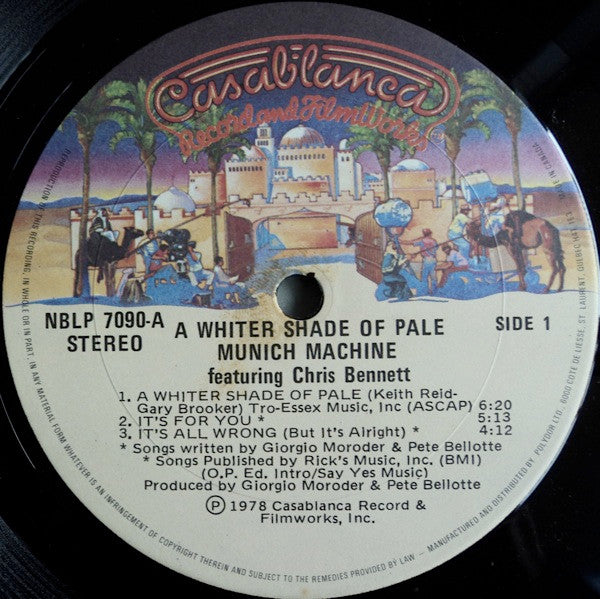 Munich Machine Introducing Chris Bennett – A Whiter Shade Of Pale - 1978 Original