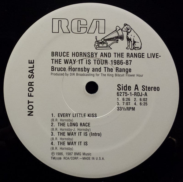 Bruce Hornsby And The Range – Live - The Way It Is Tour 1986-87 - PROMO Pressing