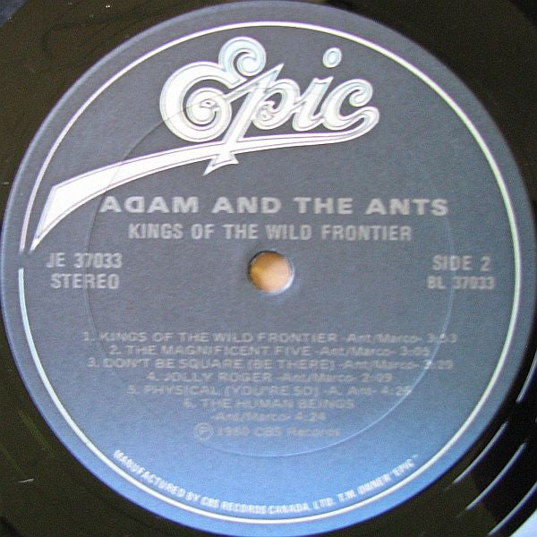 Adam And The Ants – Kings Of The Wild Frontier - 1981 Original