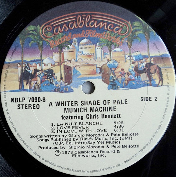 Munich Machine Introducing Chris Bennett – A Whiter Shade Of Pale - 1978 Original