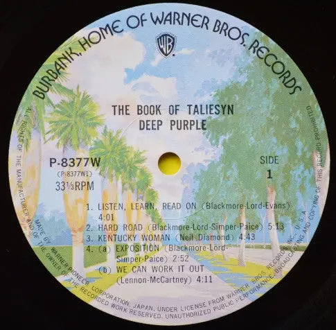 Deep Purple – The Book Of Taliesyn - 1973 Japanese Pressing VinylPursuit.com