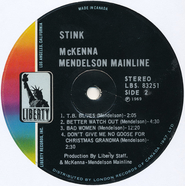 McKenna Mendelson Mainline – Stink - 1969 Original