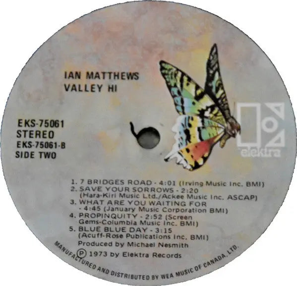 Ian Matthews – Valley Hi - 1973 Original VinylPursuit.com