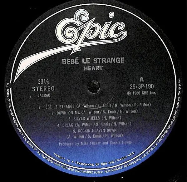 Heart – Bebe Le Strange - 1980 Japanese Original VinylPursuit.com