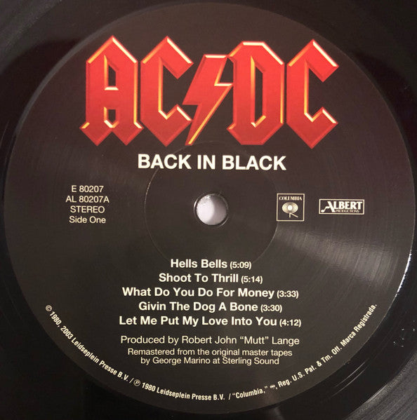 AC/DC – Back In Black - 2003 Pressing, Remastered, Sealed!