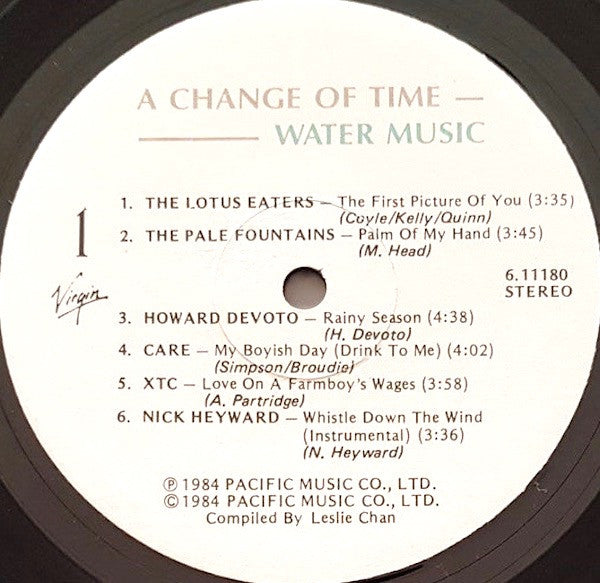 A Change Of Time - Water Music - 1974 Hong Kong Original, Rare VinylPursuit.com