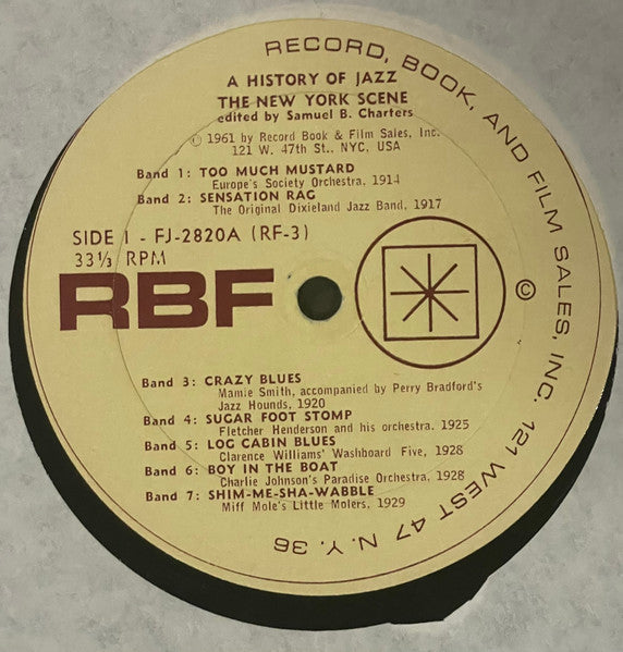 A History Of Jazz: The New York Scene - 1961 Original VinylPursuit.com