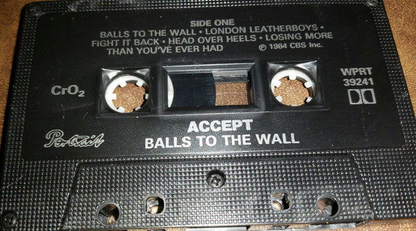 Accept – Balls To The Wall - 1984 Cassette VinylPursuit.com