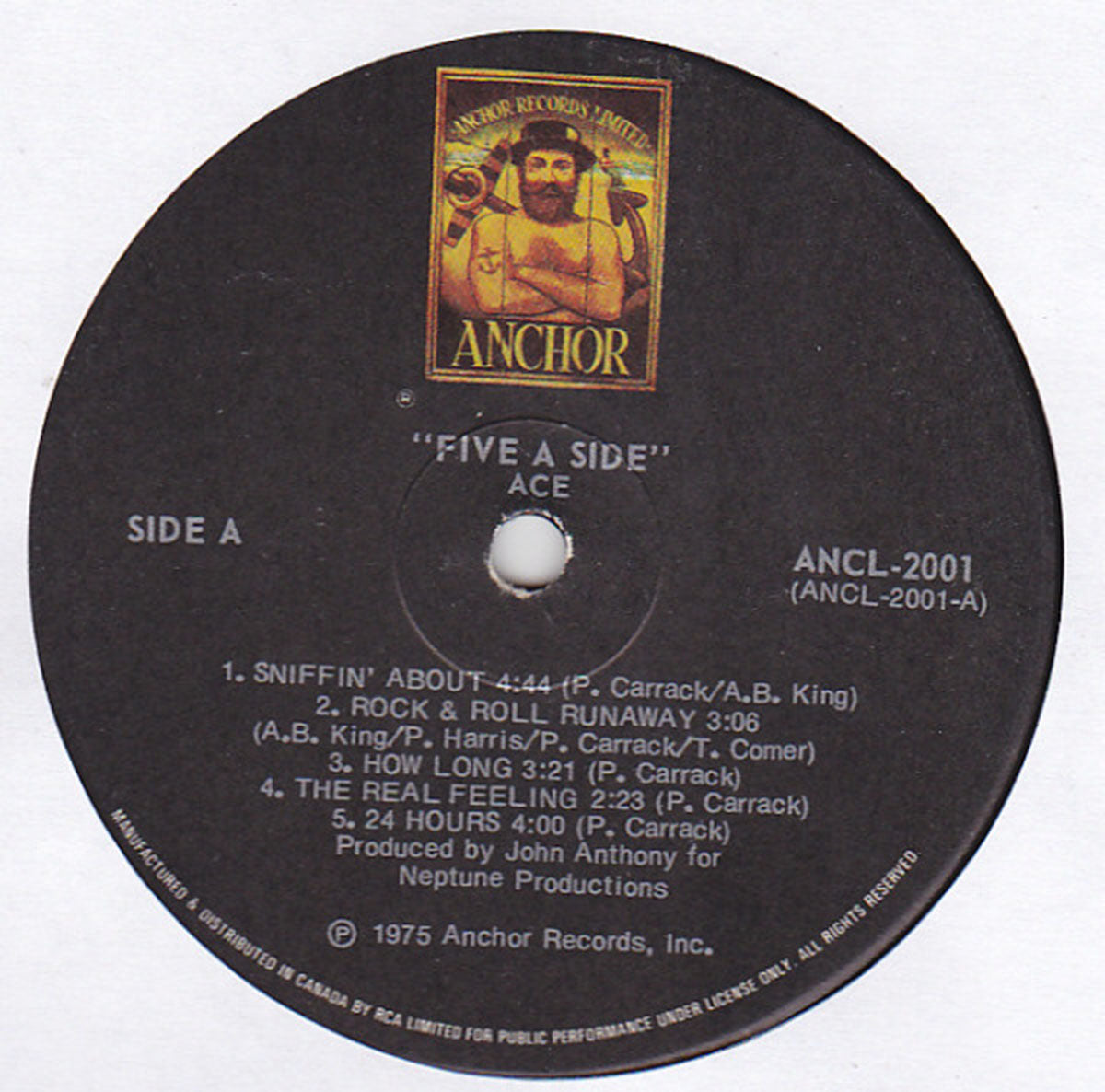 Ace – Five-A-Side - 1974 VinylPursuit.com