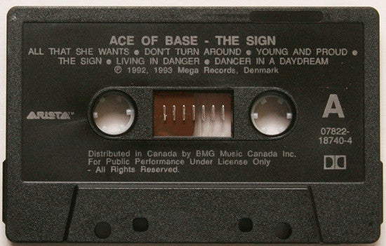 Ace Of Base – The Sign - 1993 Cassette VinylPursuit.com