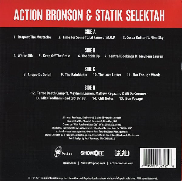 Action Bronson & Statik Selektah – Well-Done - Red Translucent Vinyl in Shrinkwrap! VinylPursuit.com