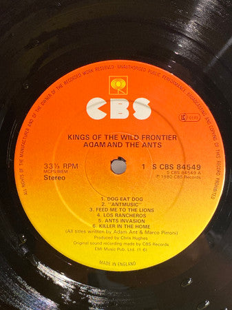 Adam And The Ants – Kings Of The Wild Frontier - 1980 UK Original!