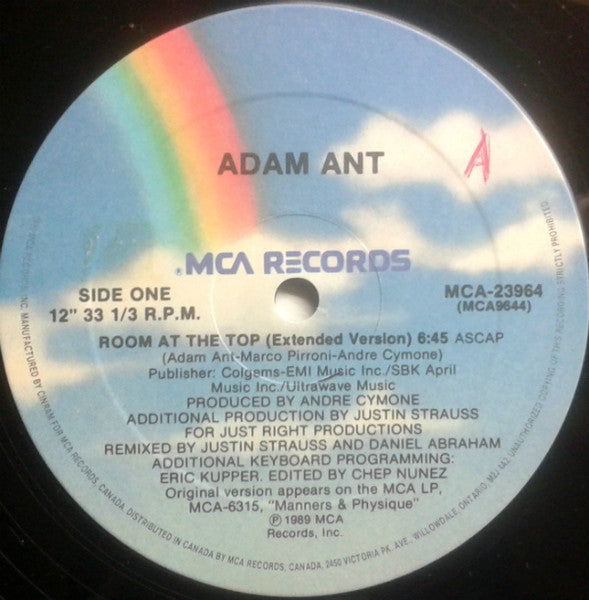 Adam Ant – Room At The Top - 1989