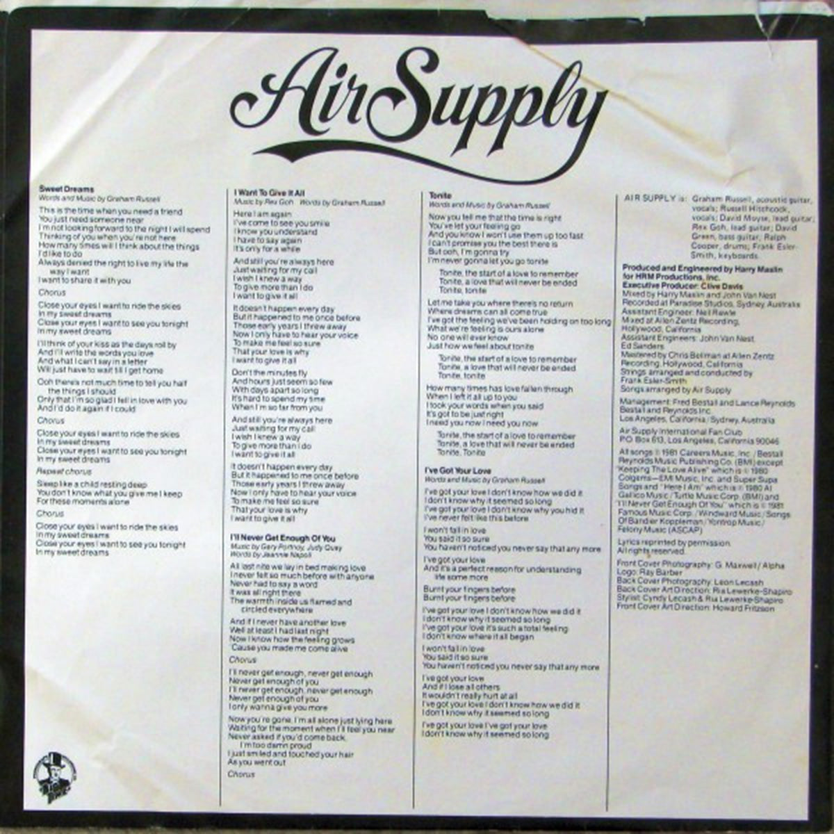 Air Supply – The One That You Love - 1981