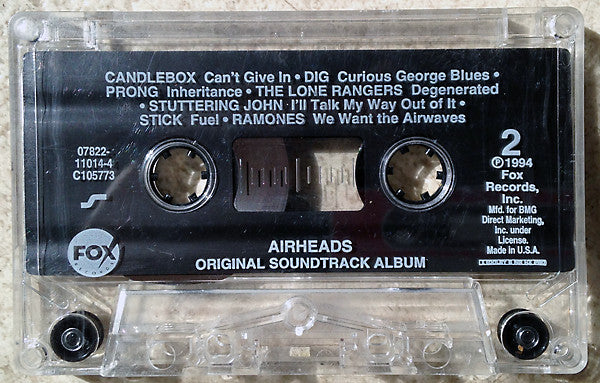 Airheads (Original Soundtrack Album) - Cassette, 1994 US Release