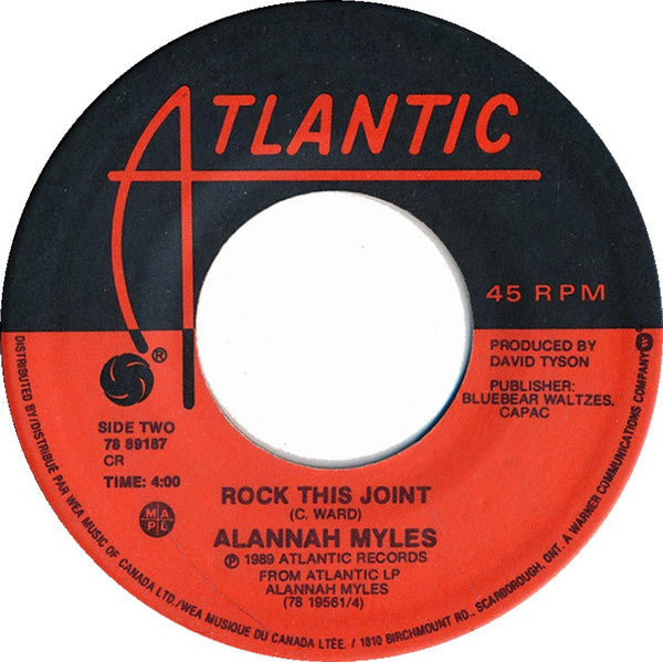 Alannah Myles – Love Is - 7" Single, 1989 VinylPursuit.com