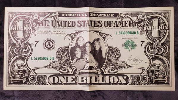 Alice Cooper – Billion Dollar Babies - Rare 1974 US Quad Pressing w $$$$ Bill!