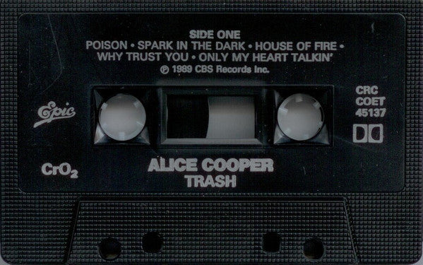 Alice Cooper – Trash - 1989 Cassette VinylPursuit.com