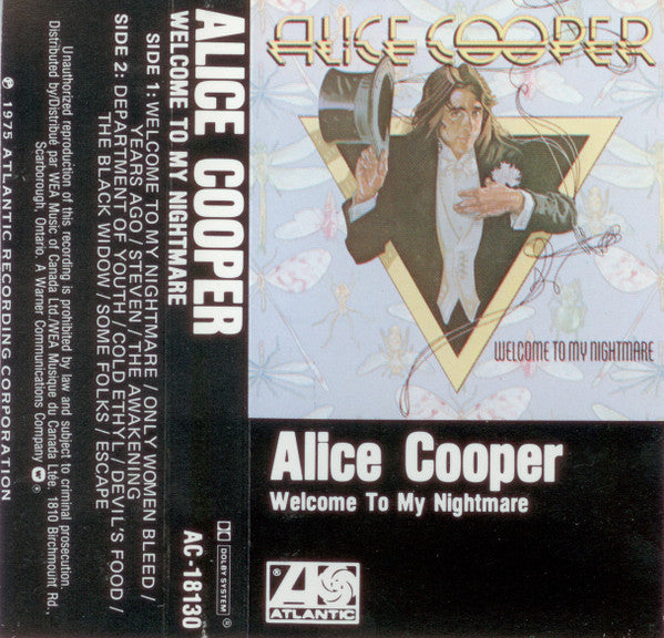 Alice Cooper – Welcome To My Nightmare – Cassette VinylPursuit.com