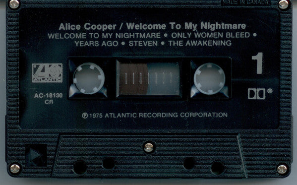 Alice Cooper – Welcome To My Nightmare – Cassette VinylPursuit.com