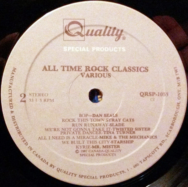 All Time Rock Classics - 1987  Compilation!