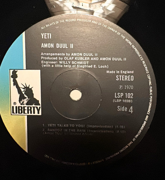 Amon Duul II – Yeti - 1970 Original UK Pressing, Rare!