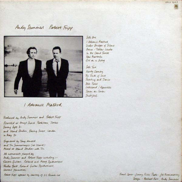 Andy Summers and Robert Fripp – I Advance Masked - 1982 Original! VinylPursuit.com