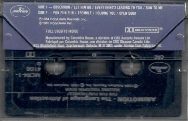 Animotion – The Language Of Attraction - 1984 Cassette VinylPursuit.com